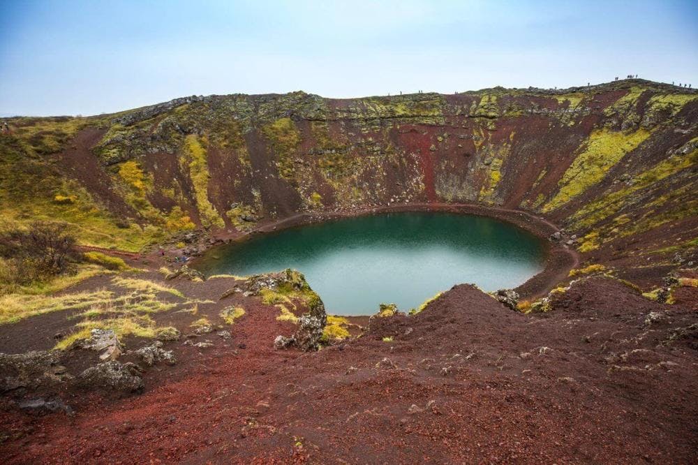 Inside Kerid Crater
