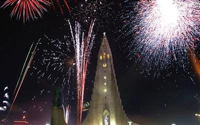 NEW YEARS EVE IN REYKJAVIK, ICELAND